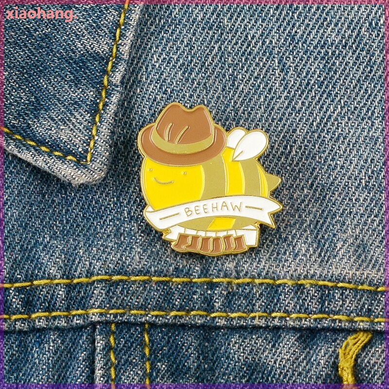 Ghim cài áo hoạ tiết chú ong hoạt hình dễ thương