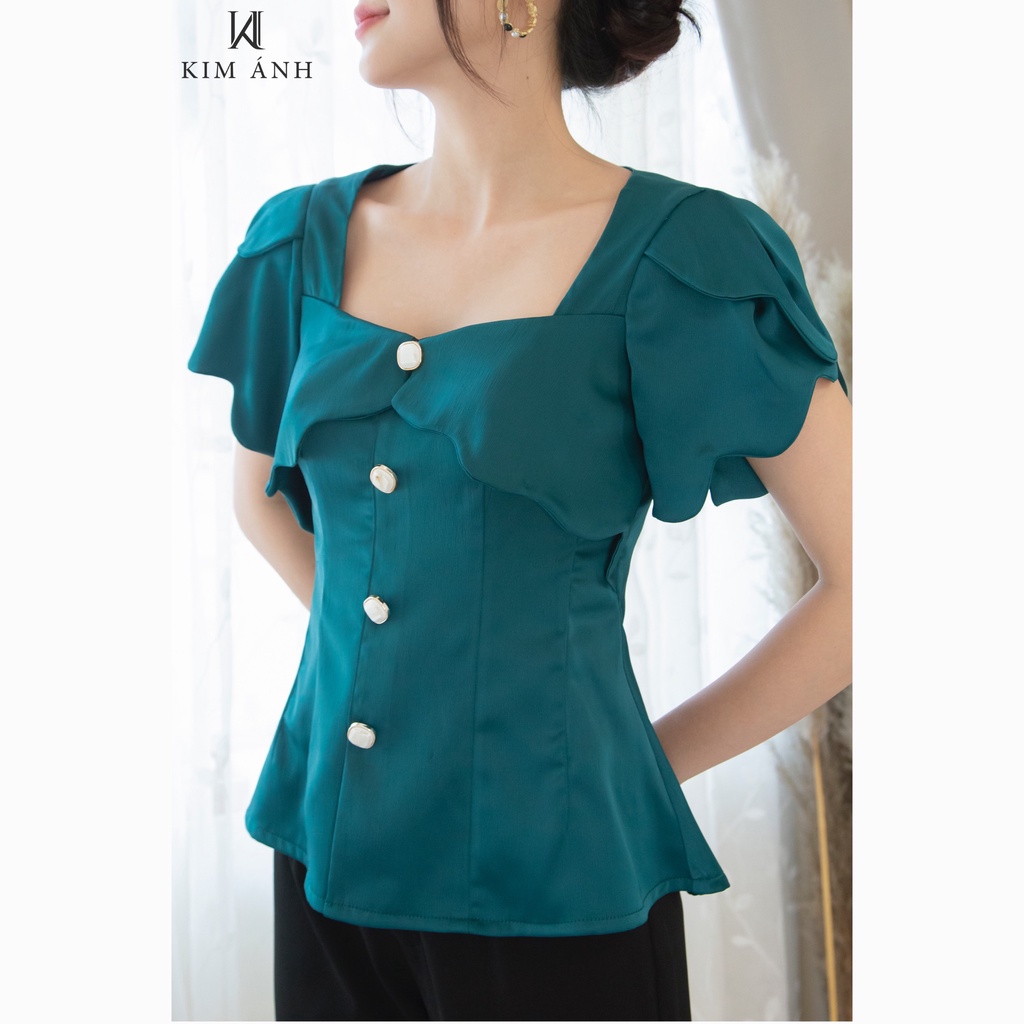 Áo Sơ Mi Nữ Kiểu Nữ , Áo Sơ Mi Nữ Công Sở Kim Ánh Trẻ trung, Thanh Lịch | BigBuy360 - bigbuy360.vn