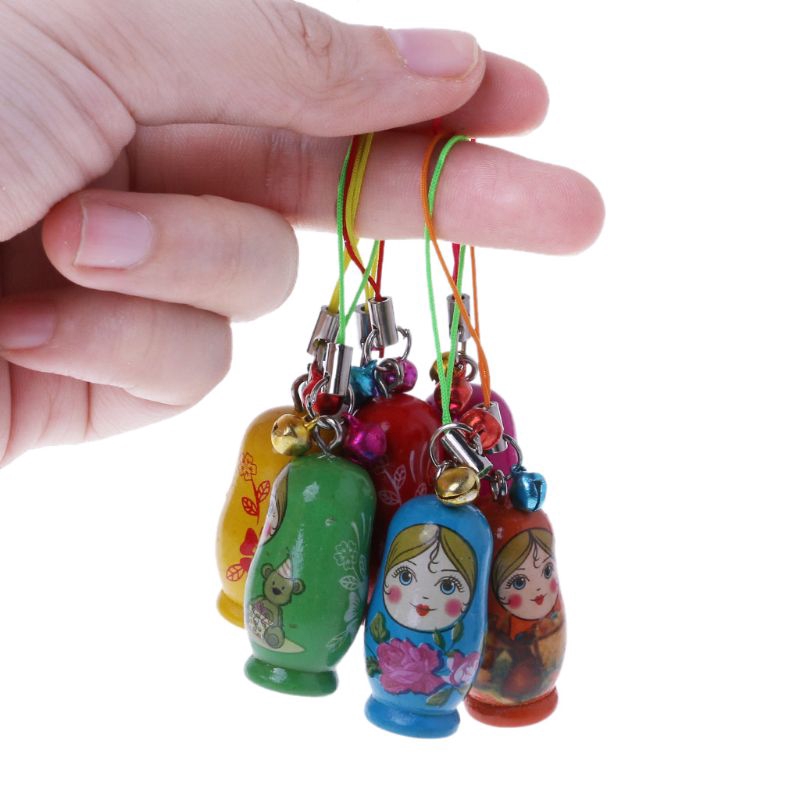 Móc khóa phối búp bê Nga Matryoshka thiết kế độc đáo