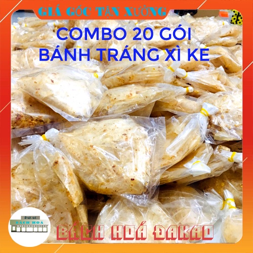 Bánh Tráng Xì Ke Tân Nhiên Muối Nhuyễn Tỏi Cay [Ăn Là ghiền] [COMBO 20 GÓI]