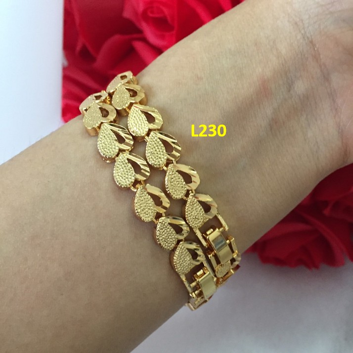 Vòng Tay Nữ Mạ Vàng Cao Cấp L230 NaMoo Jewelry( 1 cặp 2 chiếc)