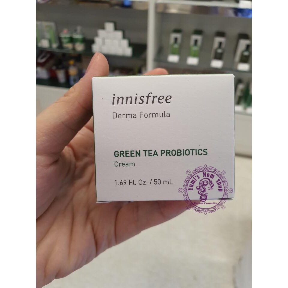Kem Dưỡng Ẩm Trà Xanh Innisfree Derma Formula Green Tea Probiotics Cream