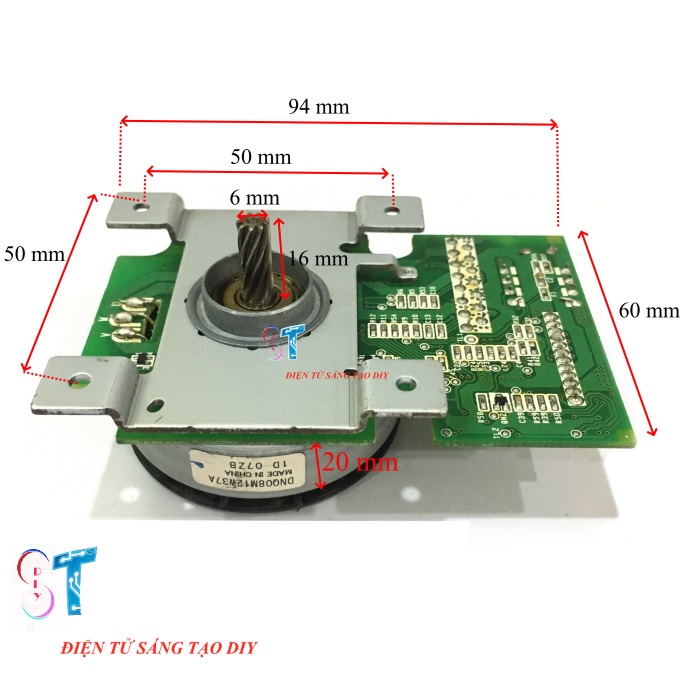 Động Cơ Brushless Không Chổi Than Chế Quạt 12V – 24V 30W Trục 6mm