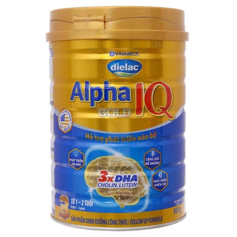sữa bột Dielac Alpha Gold IQ 1-2-3-4 lon 900g