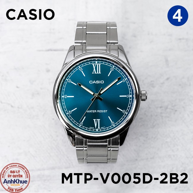 Đồng hồ nam dây kim loại Casio Standard chính hãng Anh Khuê MTP-V005 Series (40mm)