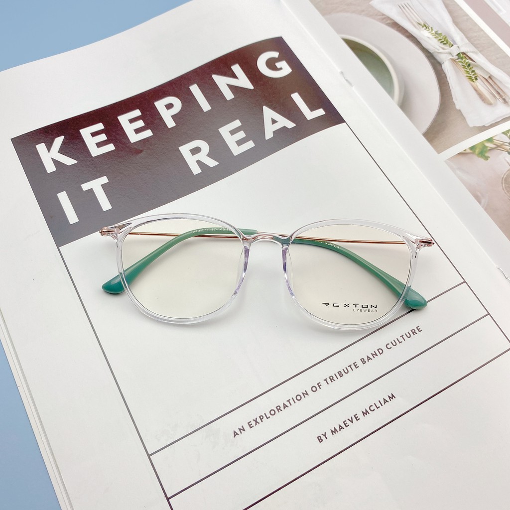 Gọng Kính Cận nữ nam dáng tròn đẹp gọng dẻo thanh mảnh siêu nhẹ nhiều màu sắc thời trang hàn quốc - Rexton101