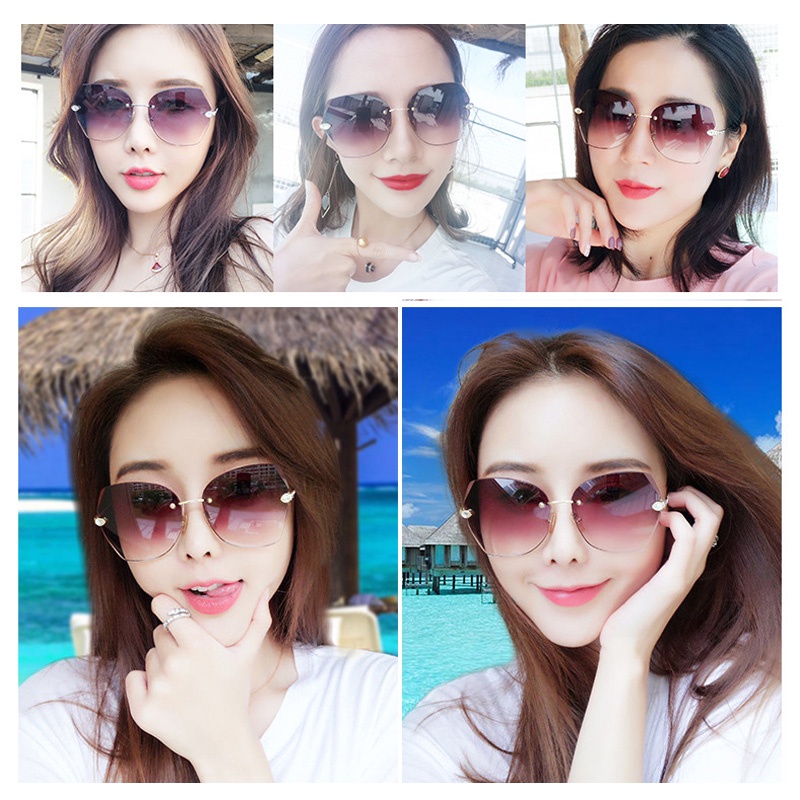 Kính râm nữ thời trang Ulzzang chống chói cực tốt, kính mát Hàn Quốc cao cấp ôm mặt chống nắng bảo vệ mắt đẹp 032