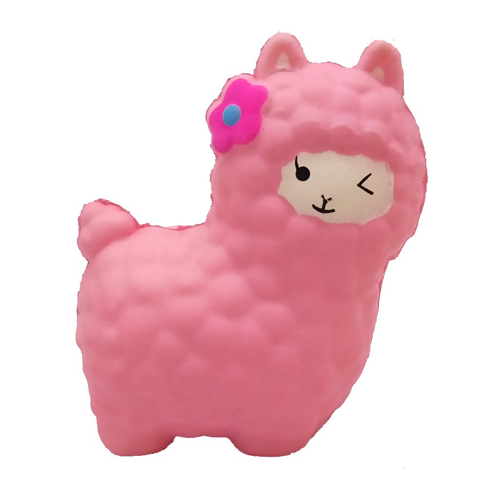 Đồ Chơi Squishy Hình Con Cừu Dễ Thương Màu Hồng