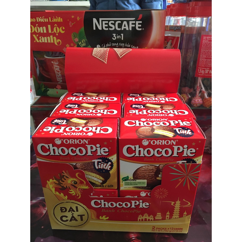 Lốc 12 Hộp Bánh Choco-Pie 792g ( 2 chiếc x12 hộp/ lốc)