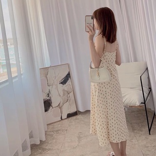 [CÓ SẴN] Đầm dây hoa nhí (có áo khoác ngoài)