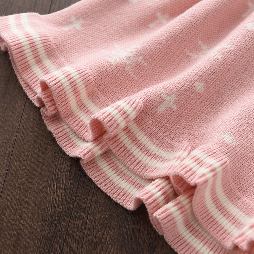 Đầm sweater BEAR LEADER cổ búp bê ấm áp thời trang thu đông cho bé gái