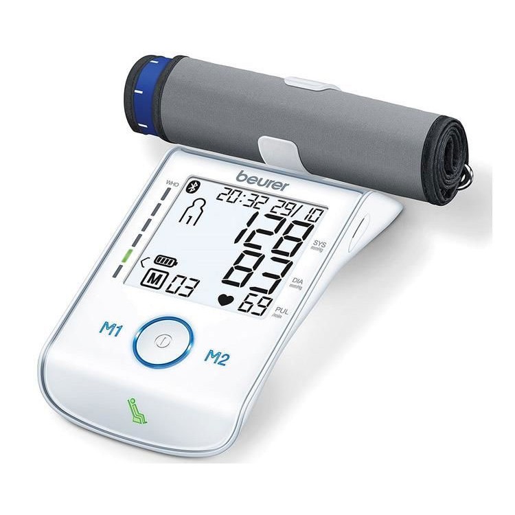 Máy đo huyết áp bắp tay Bluetooth Beurer BM85 sử dụng pin sạch- BH 36 tháng