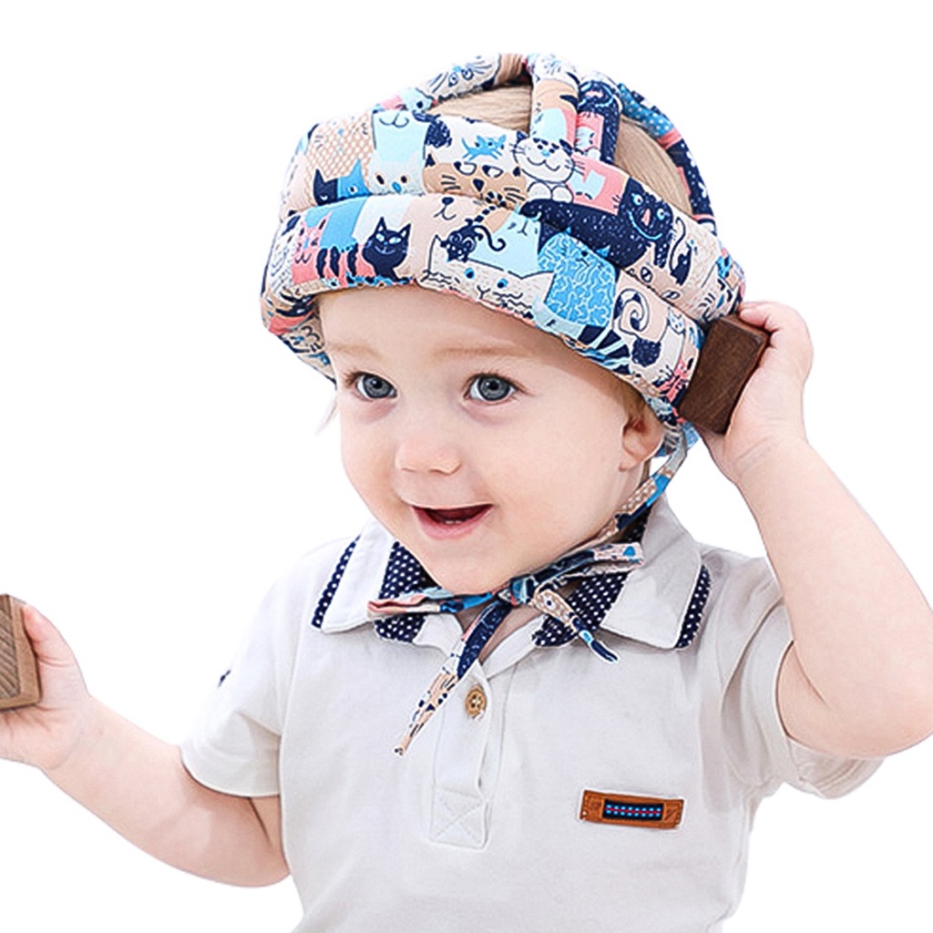 Mũ Cotton Bảo Vệ Đầu An Toàn Cho Bé Tập Đi 40-53cm Lzdjfmy2