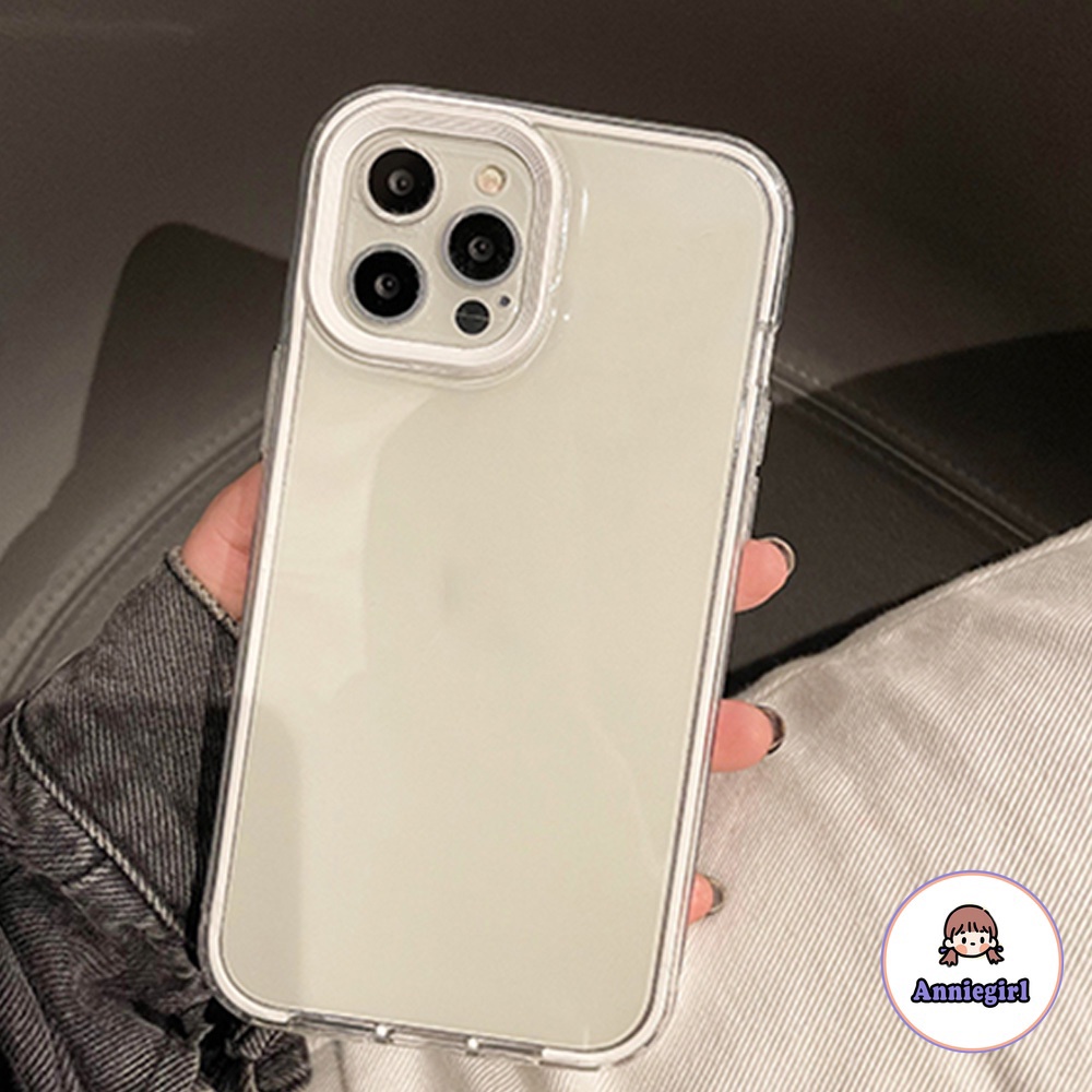 Ốp điện thoại TPU mềm dày bảo vệ 360 độ 3 trong 1 thích hợp cho iPhone 13 12 11 Pro Max X Xr 8 7 Plus