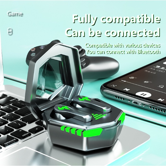 Tai Nghe gaming  N35 Chơi Game 9D bluetooth 5.2 TWS Lõi Kép Chống Thấm Nước ,Chế Độ Trễ Bằng Không, Bass Căng.