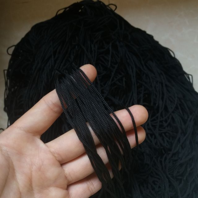 DMM1MM02 - Dây may mắn mịn đen 1mm ( 10met)