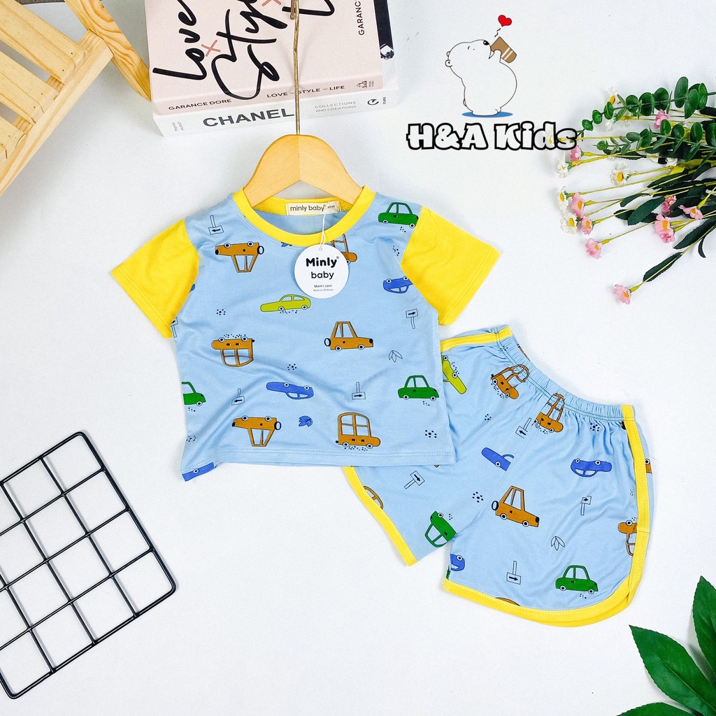 [Bé 19-32kg] Bộ ngắn tay SIZE ĐẠI thun lạnh in toàn thân phối quần vát cho bé trai bé gái từ 19-32kg