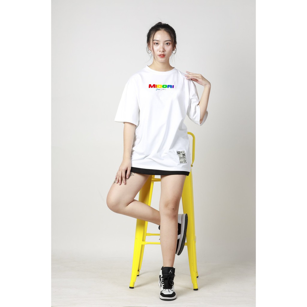 Áo phông unisex Nam Nữ thun tay lỡ Form Rộng In Nổi 7 Màu Local Brand Chính hãng M STUDIO