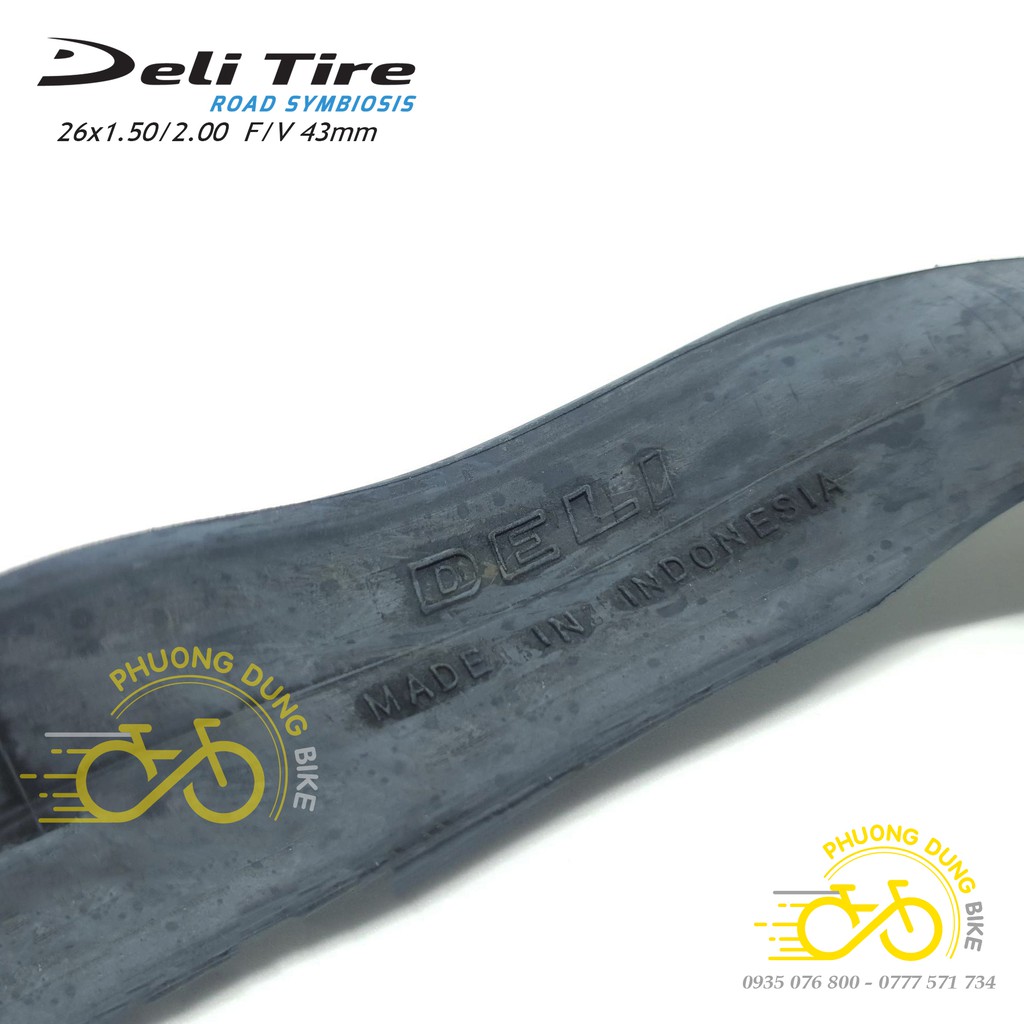 Ruột (Săm) xe đạp Deli Tire 26x1.5-2.0 43mm Van Pháp - Van Xe Đạp