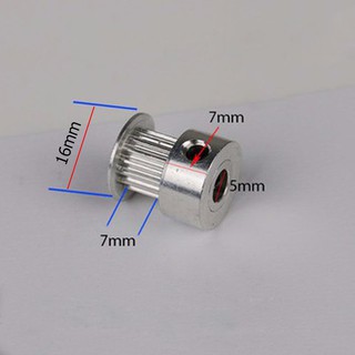 Buly, puly, pulley trục 5mm - 20 răng, sử dụng với dây đai 2gt-6mm