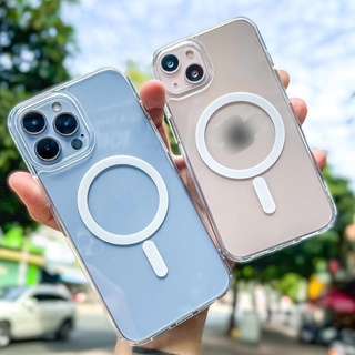 [Kèm hộp] Ốp Lưng Iphone Magnetic Trong Kèm Vòng Tròn Sạc Không Dây 11ProMax, 12ProMax, 13ProMax, 14ProMax