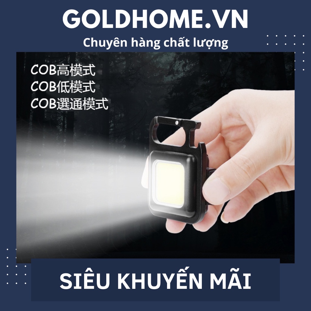Đèn pin mini Móc Khóa Đèn LED Siêu Sáng Sạc USB Siêu Tiện Dụng Và Thông Minh
