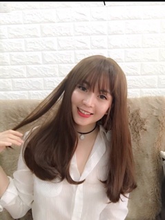 Tóc giả cao cấp cúp qua vai- tặng lưới chùm tóc