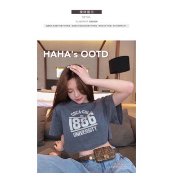 ÁO THUN TAY LỠ CROPTOP FORM RỘNG CÁ TÍNH | BigBuy360 - bigbuy360.vn