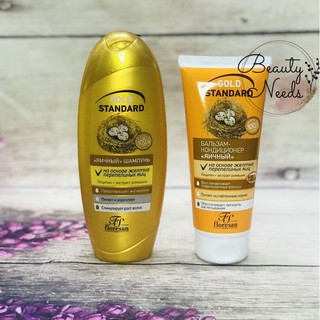 CẶP DẦU GỘI XẢ FLORESAN☀️ DẦU GỘI TRỨNG "GOL D STANDARD" (LECITIN & CAMOM ILE EXTRACT) 300ml