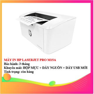 Máy in hp laserjet pro m15a - kèm hộp mực , dây nguồn , dây usb mới - aalo.vn