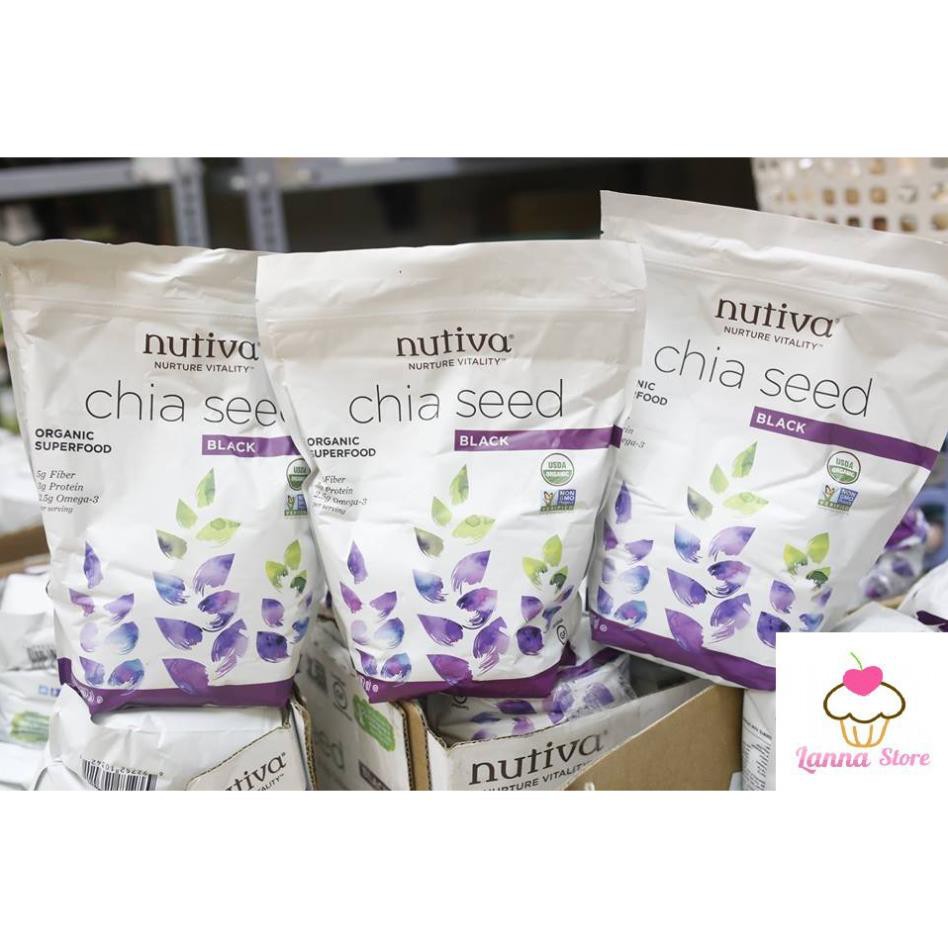 ( KIBO ) [CHÍNH HÃNG] Hạt Chia Seeds Nutiva - Mỹ