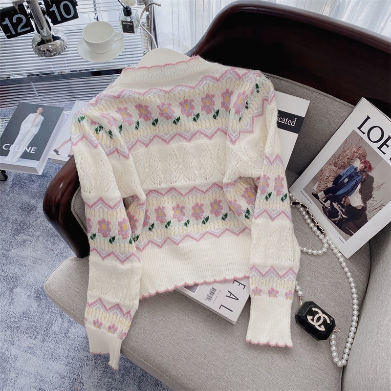 Áo Khoác Cardigan Dệt Kim Cổ Chữ v Thiết Kế Mới Thời Trang Mùa Thu Đông Dành Cho Nữ