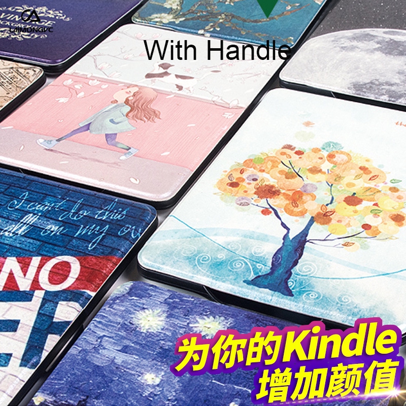 2019 The New Kindle Basic ( Kindle 10th ) Handheld Smart Sleep CaseFree with + 5000G E-BOOK + Matte Film + Kindle Bag