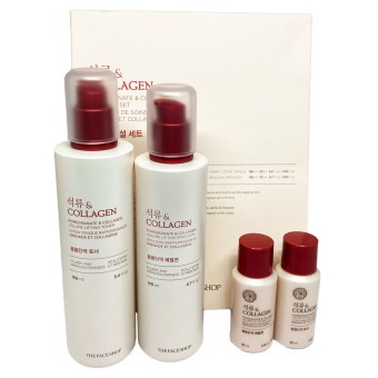 Bộ Dưỡng Lựu Giúp Da Săn Mịn Pomegranate & Collagen Skincare Set