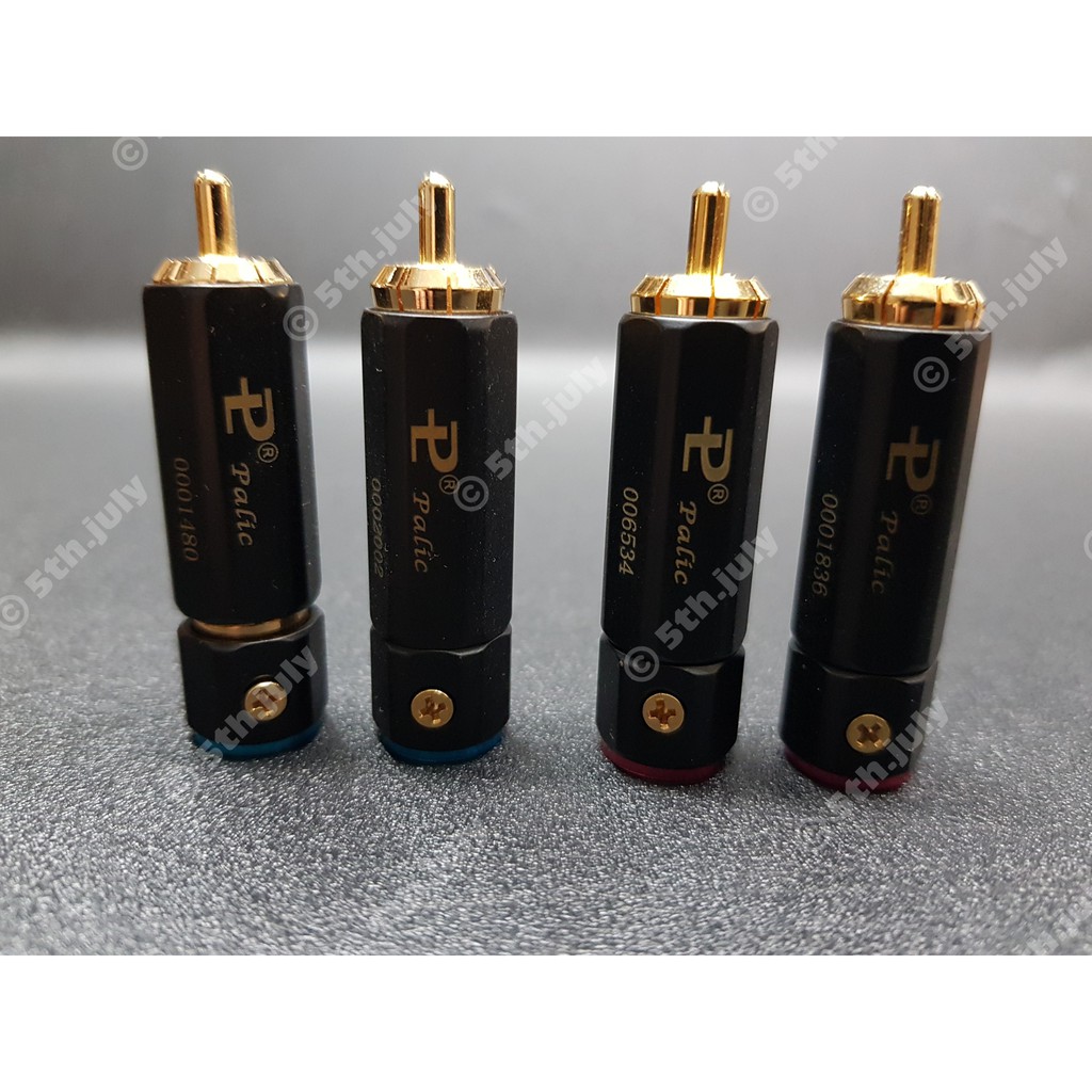 Bộ 4 chiếc jack RCA bông sen Palic và Liton USA carbon