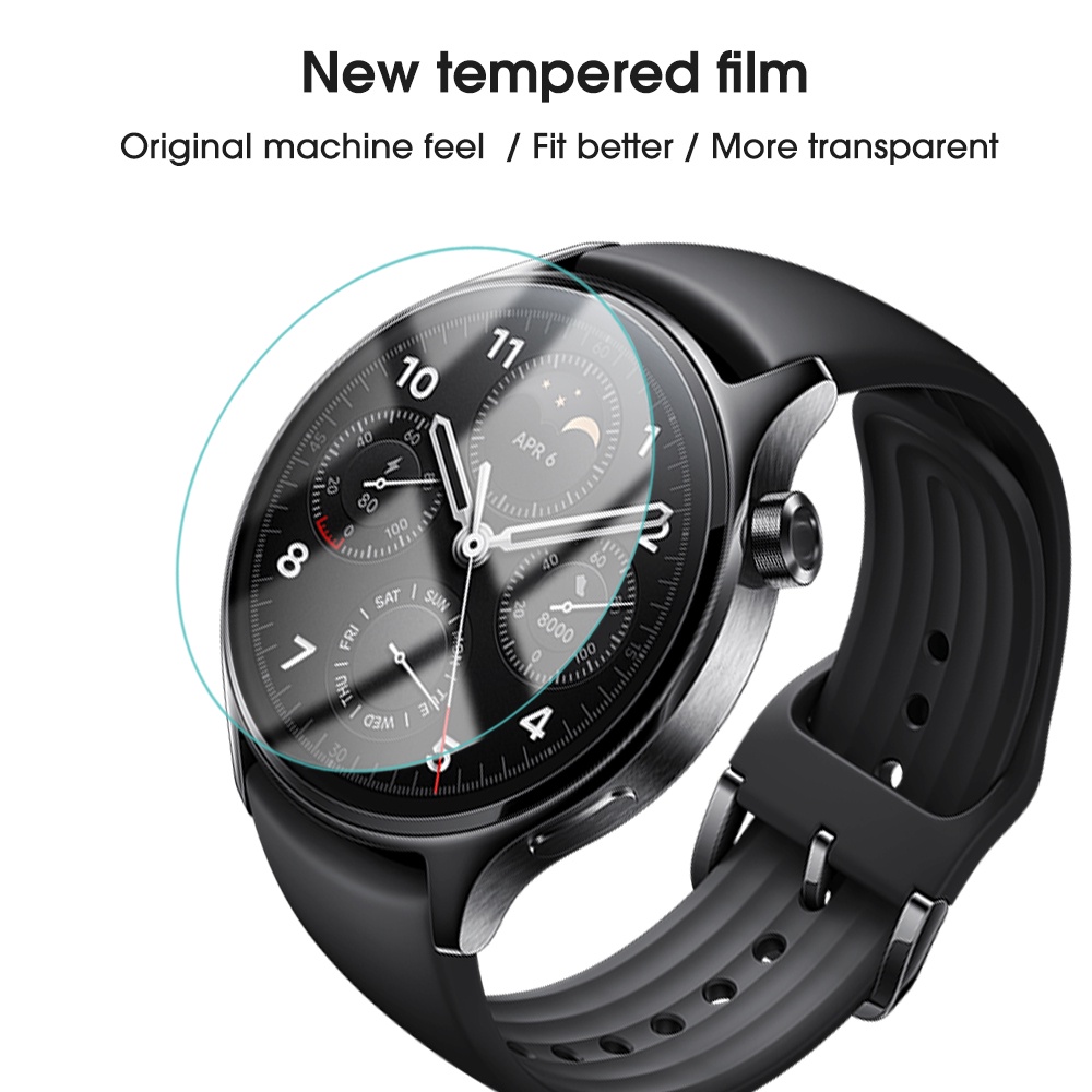 Kính Cường Lực 2.5D HD 9H Siêu Mỏng Cho Đồng Hồ Thông Minh Xiaomi Mi Watch S1 Pro