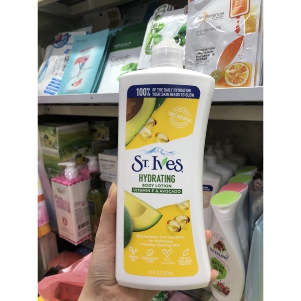 Sữa dưỡng thể ives bơ 621ml dưỡng thể dưỡng da vitamin E và bơ