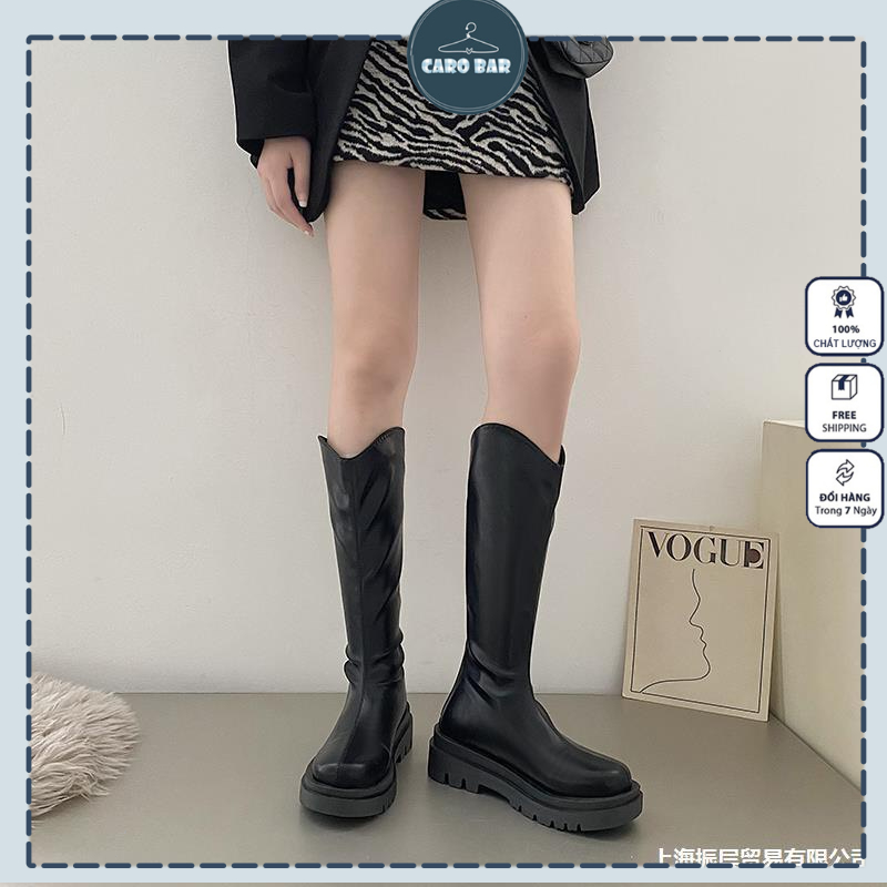 SALE lẻ size SHOP CÓ SẴN_Video thật   Boots đùi dòng Martin phong cách Anh dành cho nữ