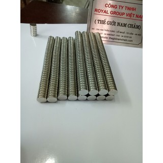 10 viên Nam châm đất hiếm 10x3mm