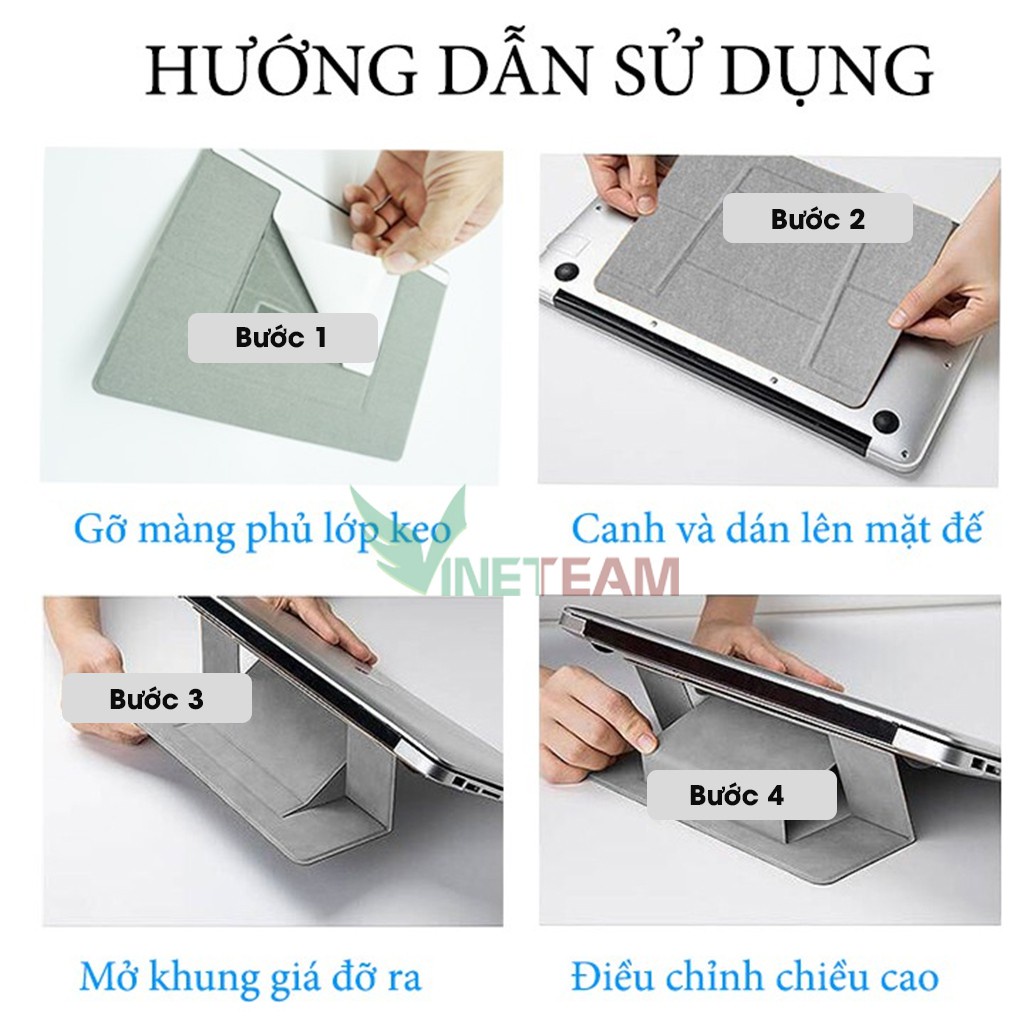 Đế tản nhiệt laptop gấp gọn - Giá đỡ tản nhiệt laptop vô hình, cho máy tính xách tay,ipad  -dc3675