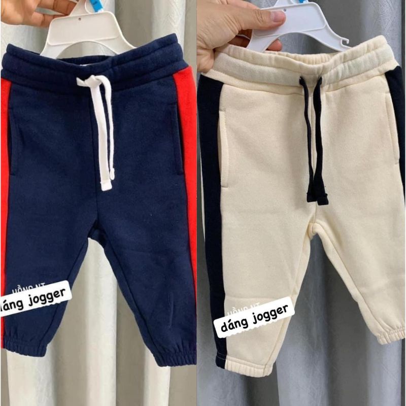 Quần nỉ cho bé Set2 quần dáng jogger khoẻ khoắn JIMADO