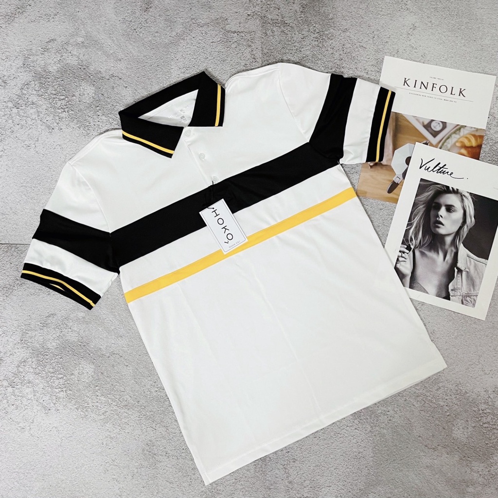 Áo Phông Polo Nam Cổ Bẻ Cs12_Phối Sipa Vải Cá Sấu Cotton Xuất Xịn,Chuẩn Form, Sang Trọng - Thanh Lịch - Nicemen