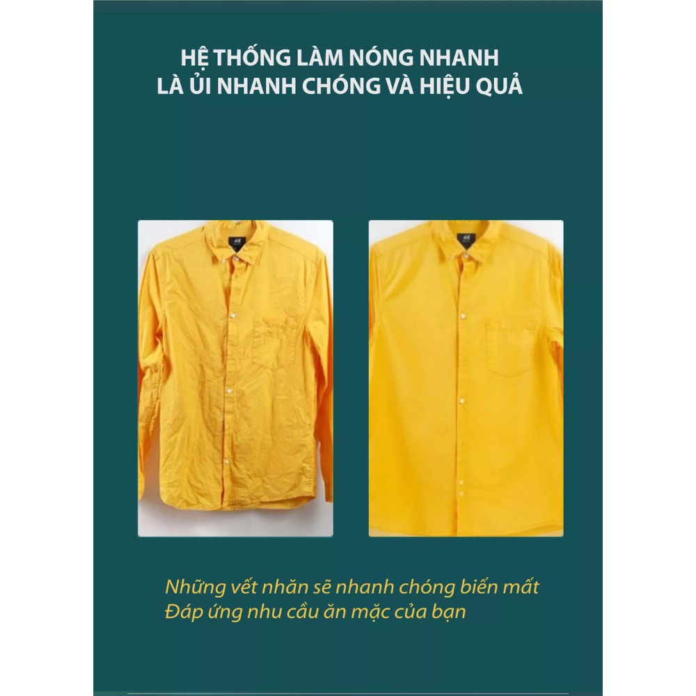 Bàn Là, Máy Ủi Hơi Nước Cầm Tay Mini Xanh Lá Du Lịch Tiện Lợi, Dễ Sử Dụng Có Bảo Hành (Xanh Lá)