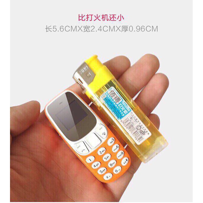 ĐIỆN THOẠI MINI TÍ HON SIÊU NHỎ M10 2 SIM 2 SÓNG