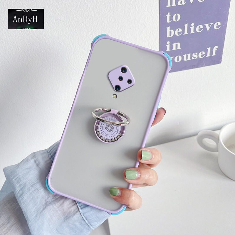 Ốp Lưng Chống Sốc Có Nhẫn Đỡ Cao Cấp Cho Vivo S1 Pro 4-corners | BigBuy360 - bigbuy360.vn