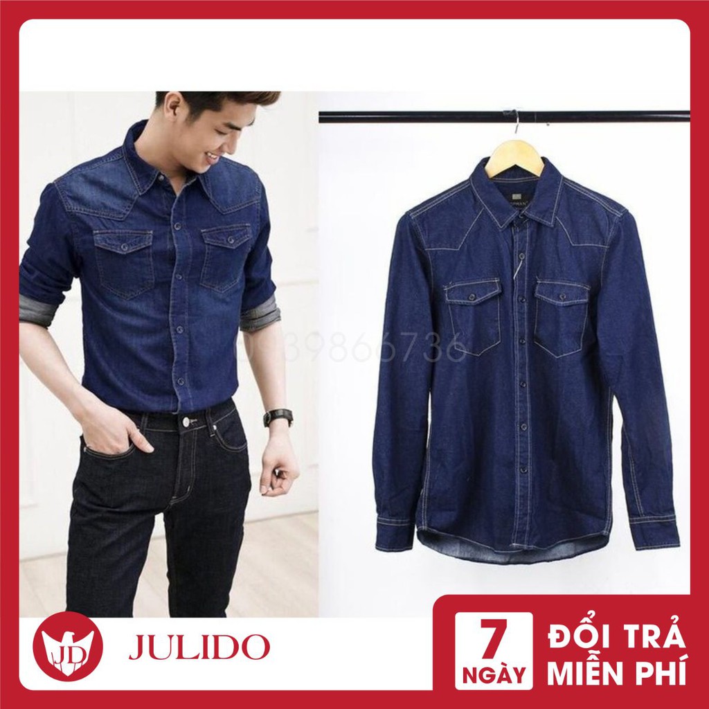 Áo Sơ Mi Jean ⚡️ Hàng Cao Cấp⚡️ Áo sơ mi Jean  Demi Big Size VNXK