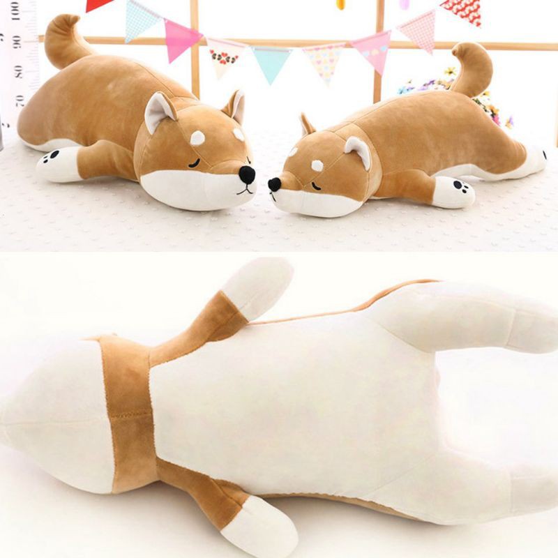 GẤU BÔNG GỐI ÔM CHÓ SHIBA INU NGỦ SAY SIÊU CƯNG (28CM---&gt;70CM) CHẤT VẢI MINISO MỀM MỊN