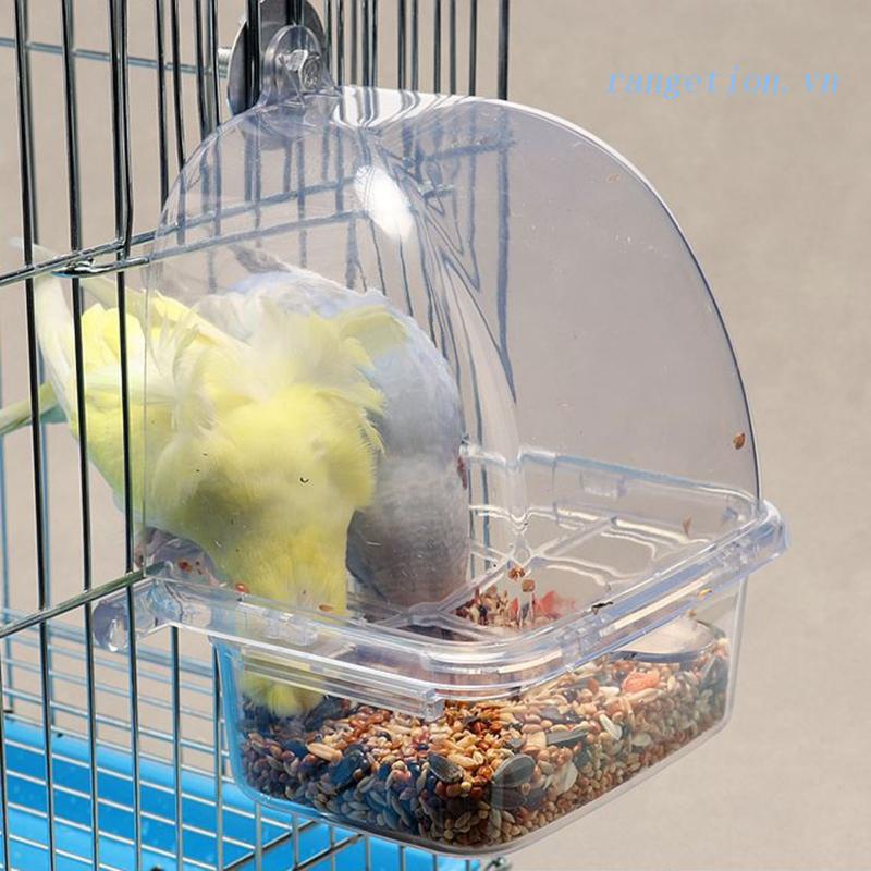 Cốc Đựng Thức Ăn Treo Lồng Chim Vẹt Màu Xanh Lá
