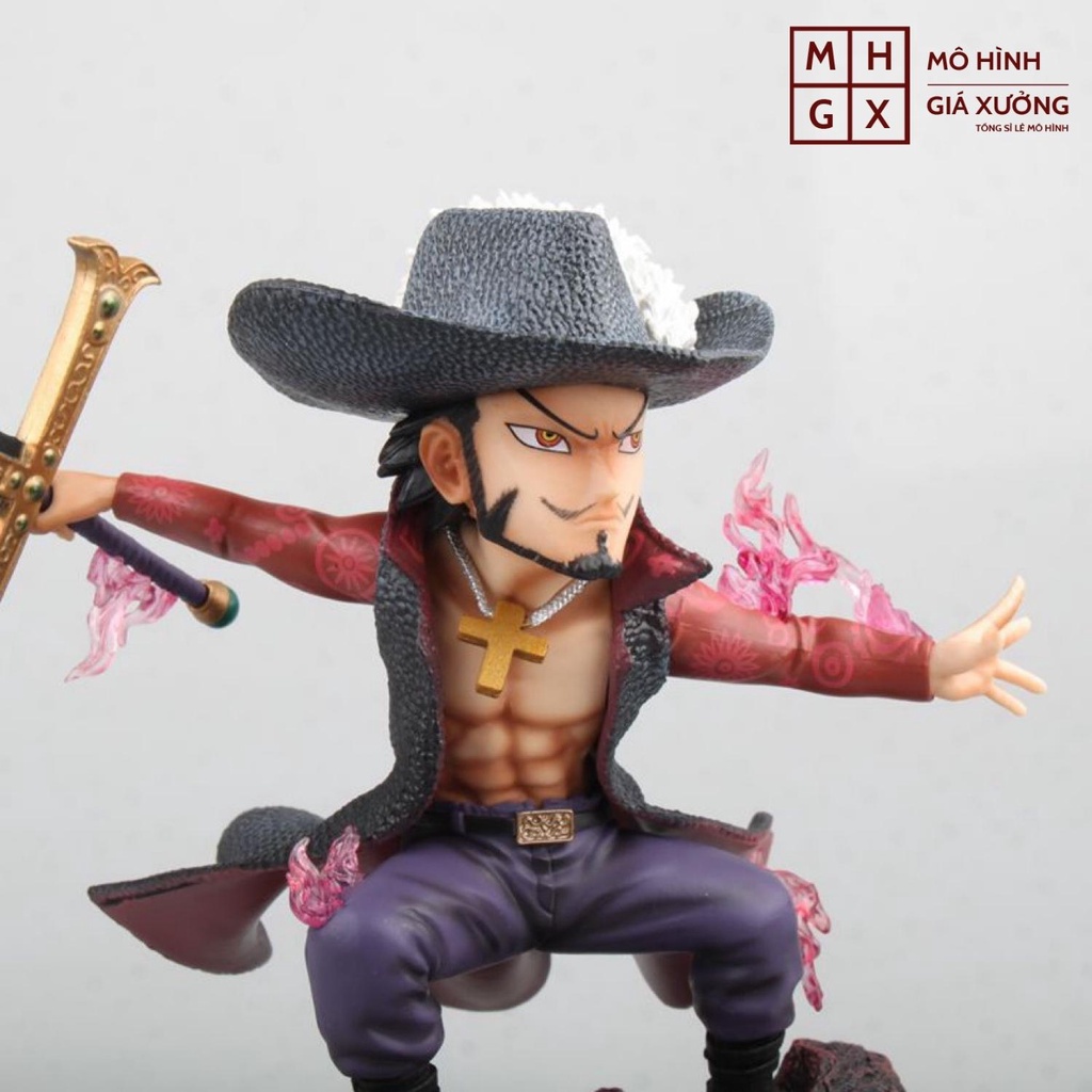 Mô hình One Piece Mihawk GK ' Mắt diều hâu &quot; cao 17cm hàng chất lượng cao , figure one piece , mô hình giá xưởng