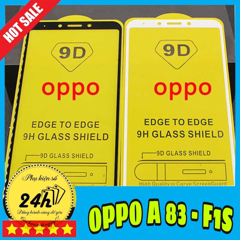 Miếng Dán Kính Cường Lực 5D Full Keo OPPO A83,F1s